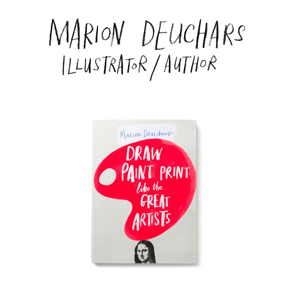 Draw Paint Print Art Book - Red Cover